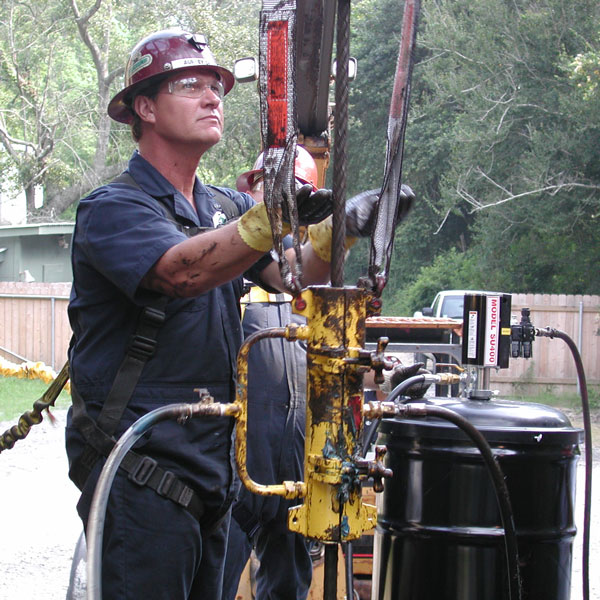 man working on wire